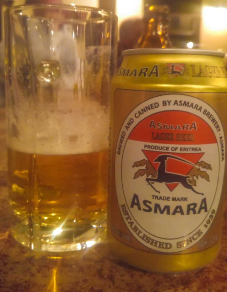 The and only local beer in Eritrea, Asmara Beer.