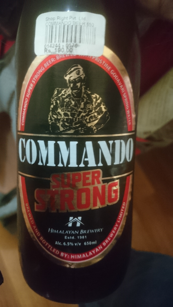 Commando super-strong beer in Nepal