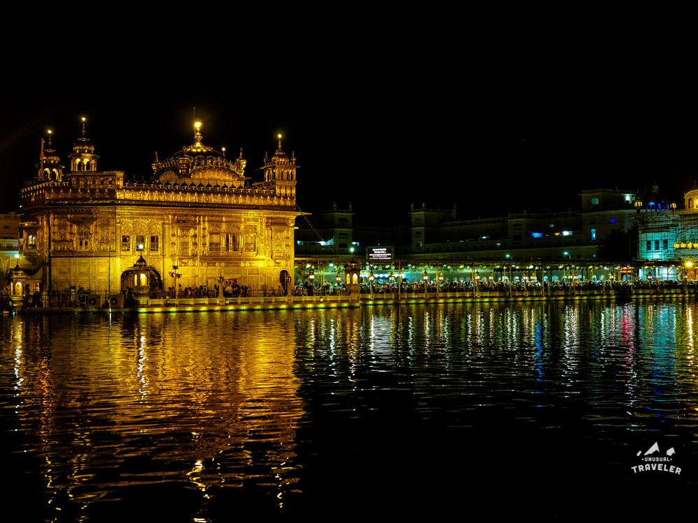 Golden Temple Night View in India