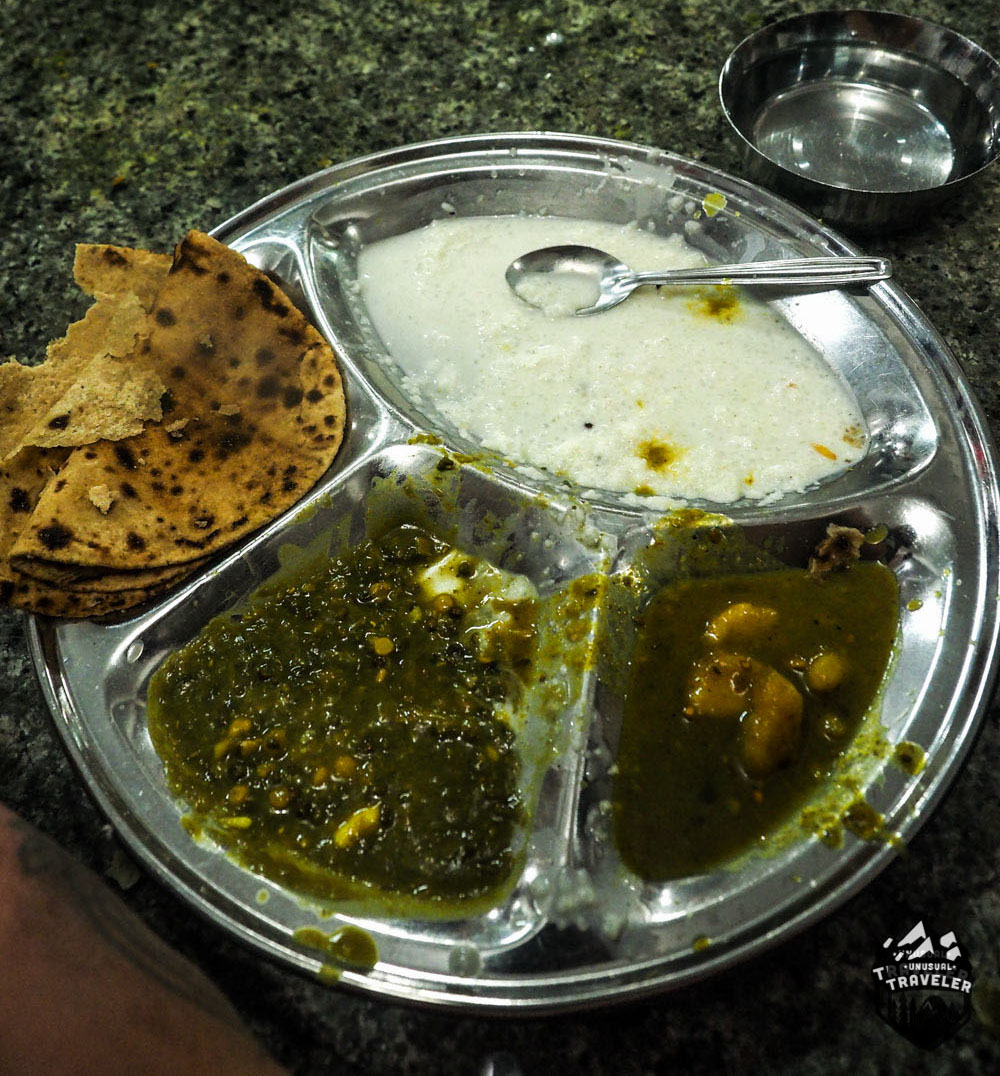 A plate of the food in the Golden Temple in India