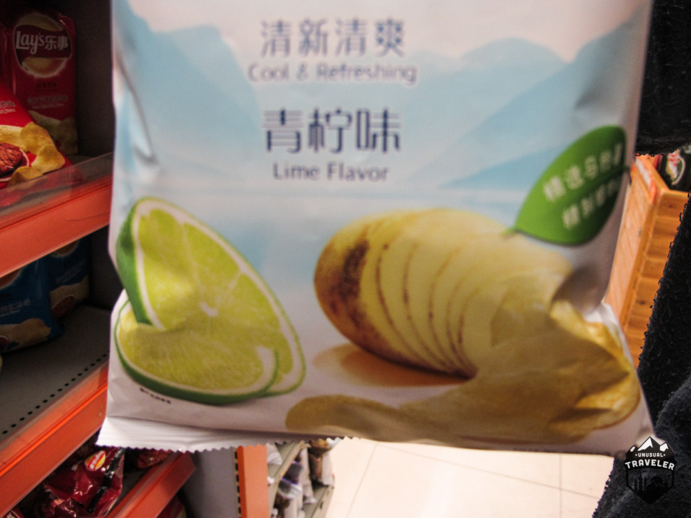 Lime taste, not good