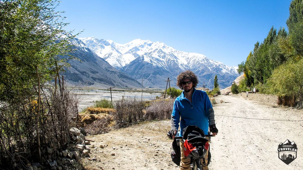 Me biking through Tajikistan