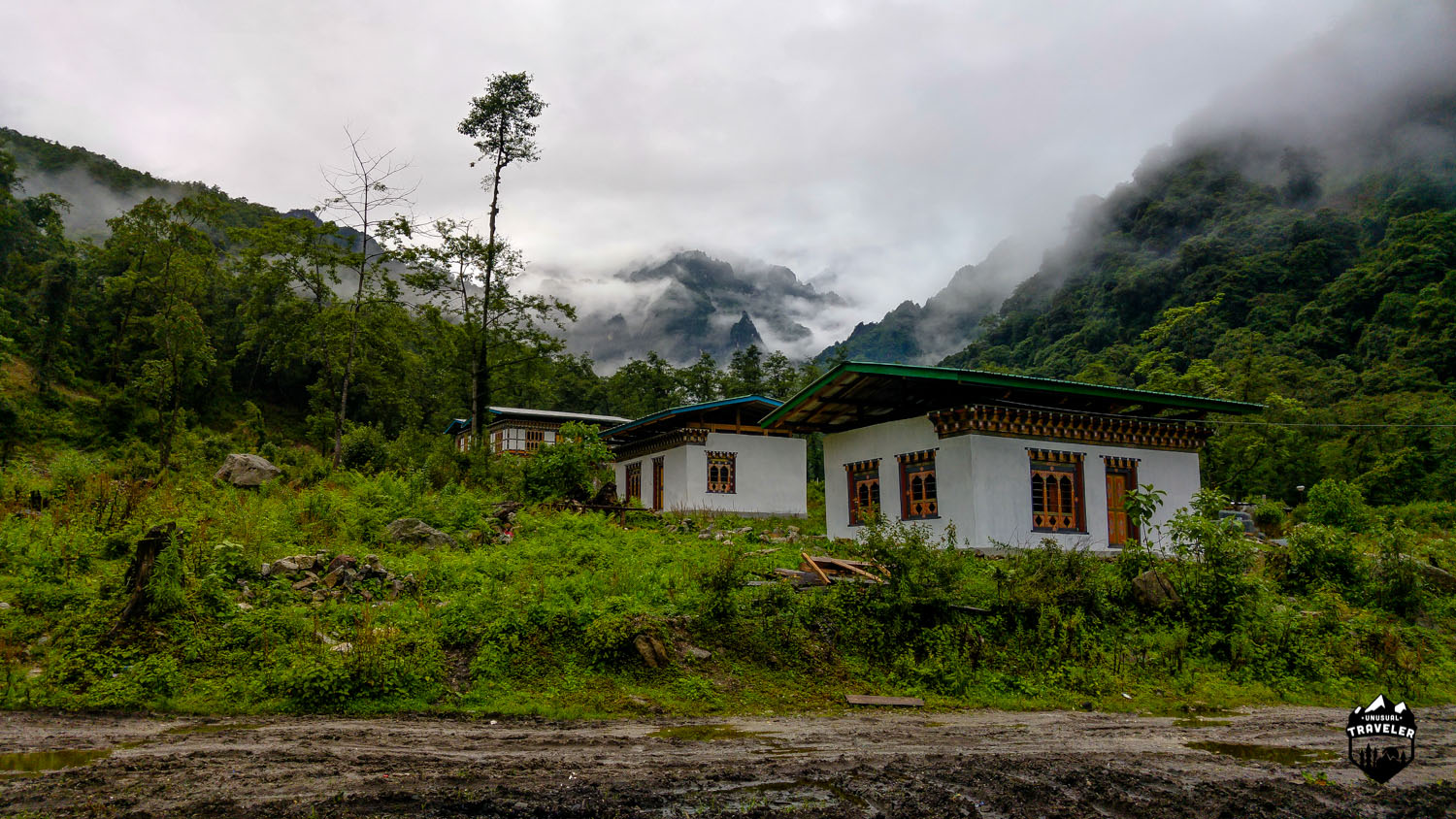 Gasa accomandation, the only one in the area in northern Bhutan.