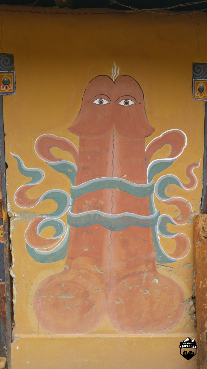 It is symbolic of the teachings of Drukpa Kunley, an eccentric saint who travelled in Bhutan