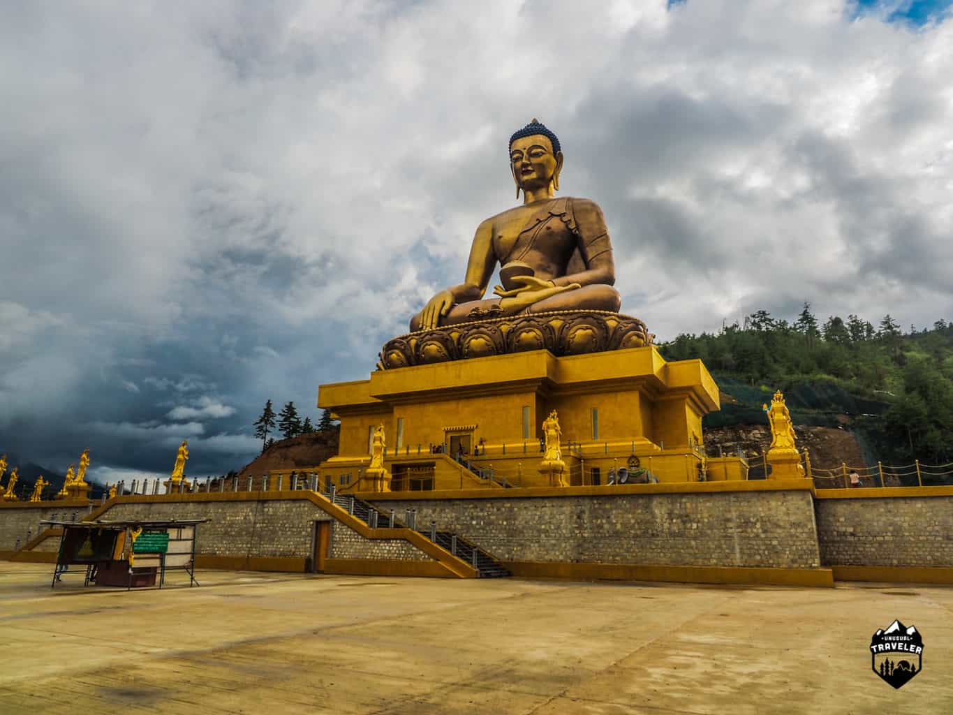 The world's biggest sitting Buddha statue is currently being constructed in Bhutans capital Thimphu. The Buddha statue will be 51,5 high and accommondate 125 000 smaller Buddha's inside.