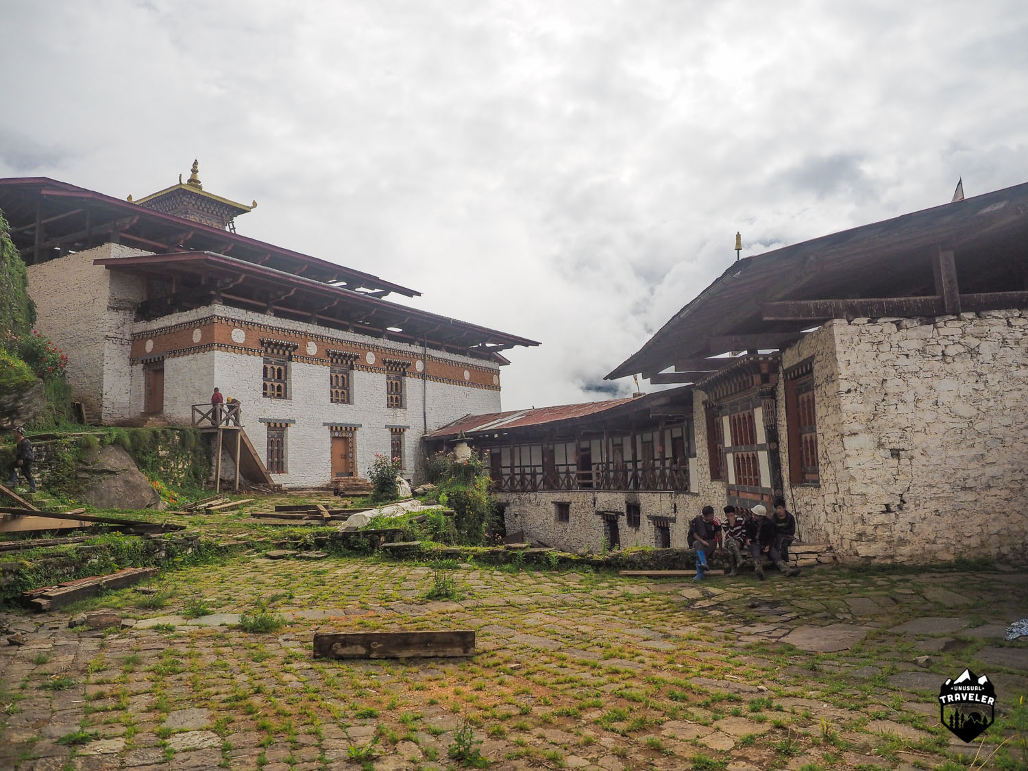 The main courtyard inside the Dzong.