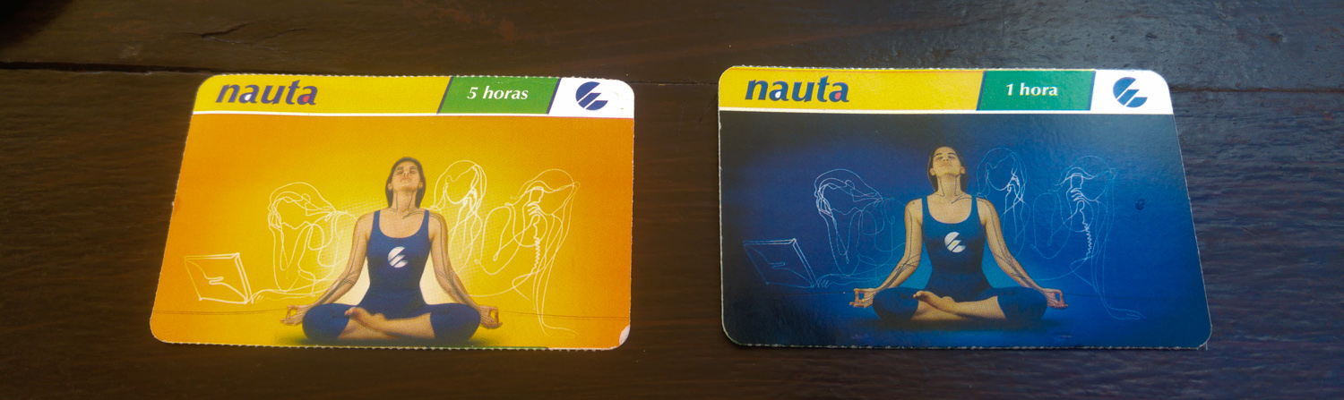 The two types of WIFI card avalibale. online in cuba