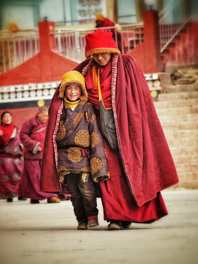 Brother in Arms. Probably my favourite photo from my trip to Larung Gar