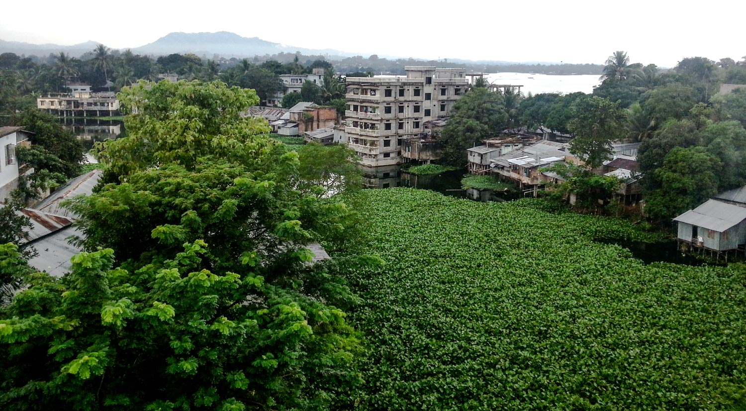 My view from my hotel room in Rangamati