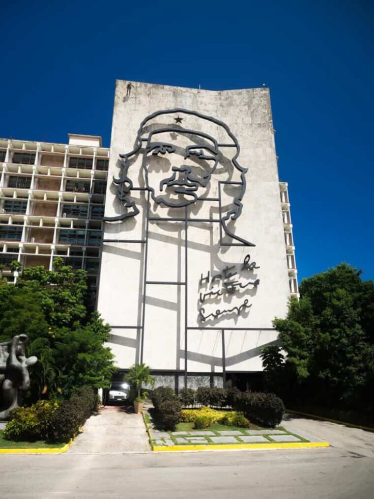 Che Guevara portrait on a wall in Havana, Cuba
