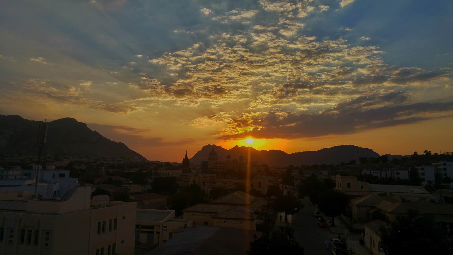 sunset in Eritrea