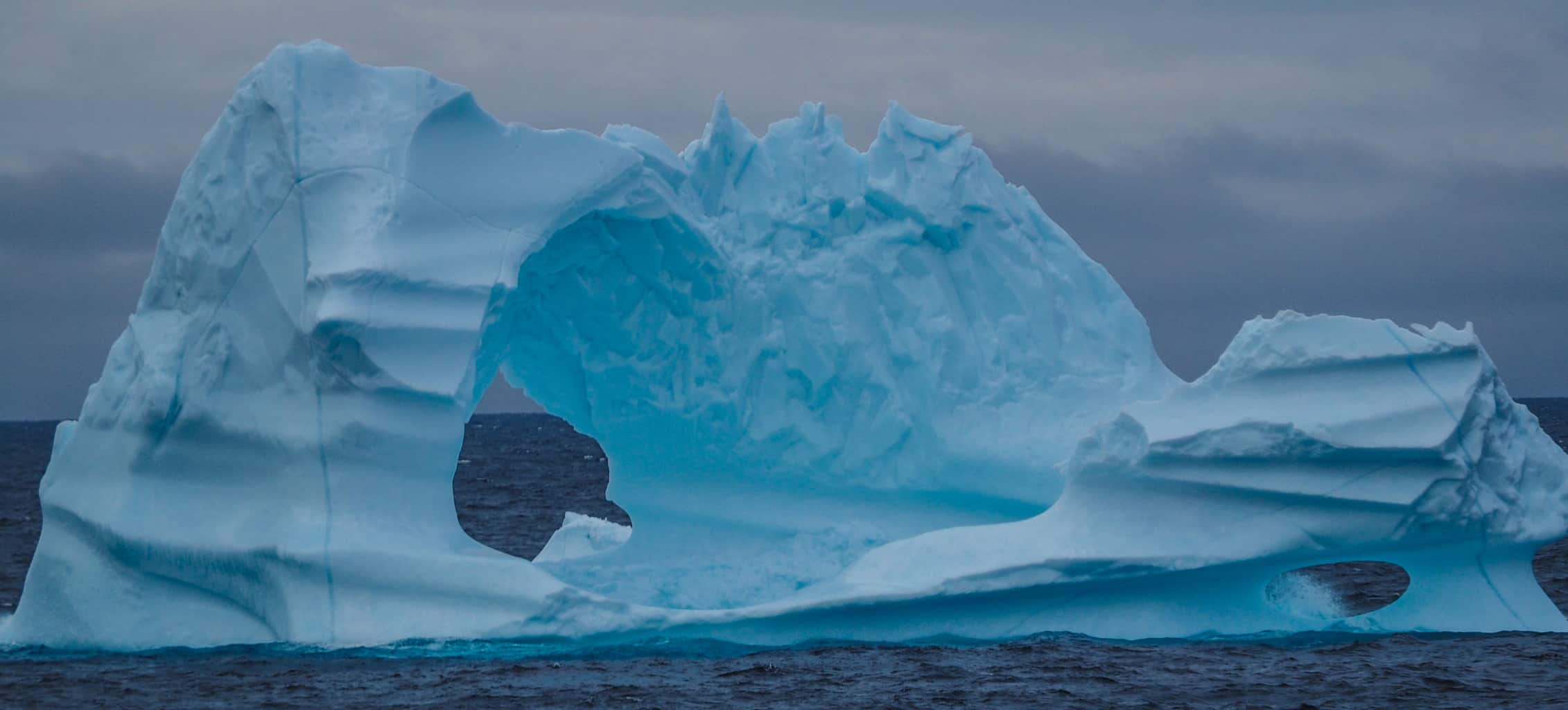 One of many thousands of icebergs floating around the waters in Greenland