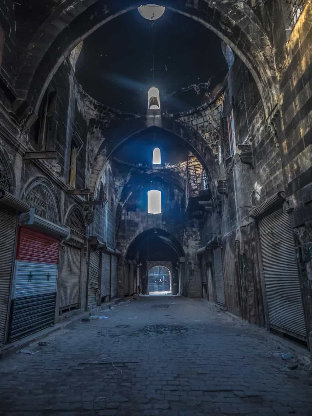 Aleppo souq in 2017