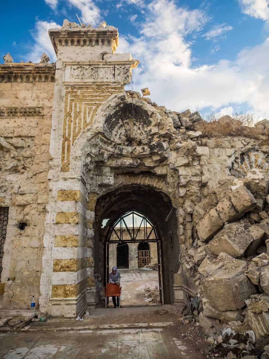 Aleppo Grand Mosque entrance