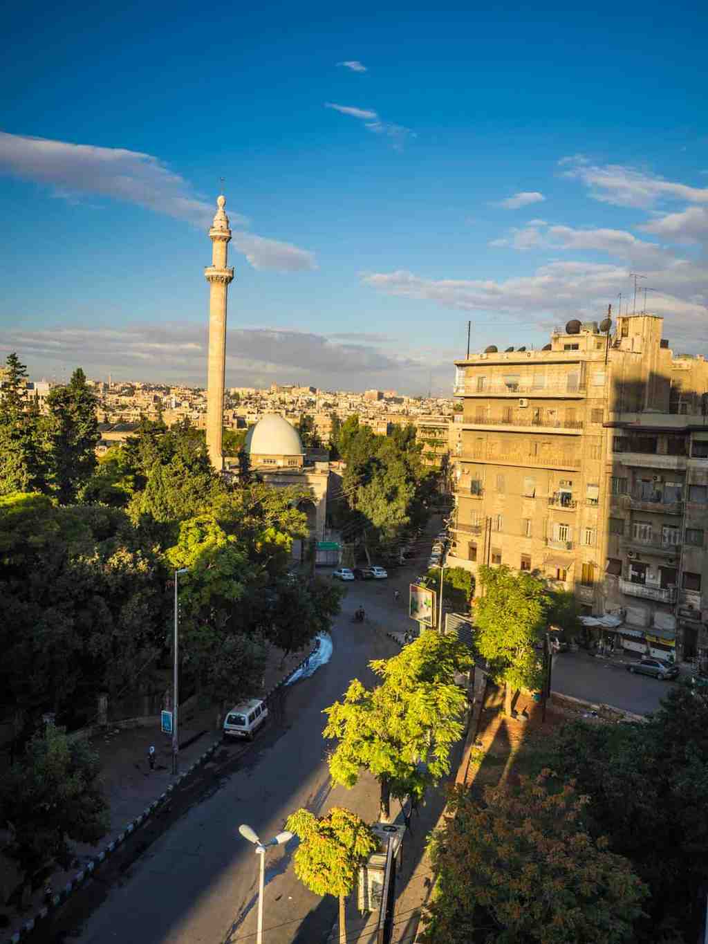View from my hotel in Aleppo Syria