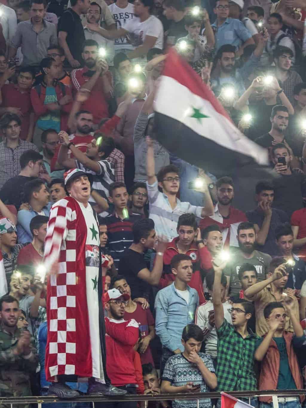 Syrian football fans