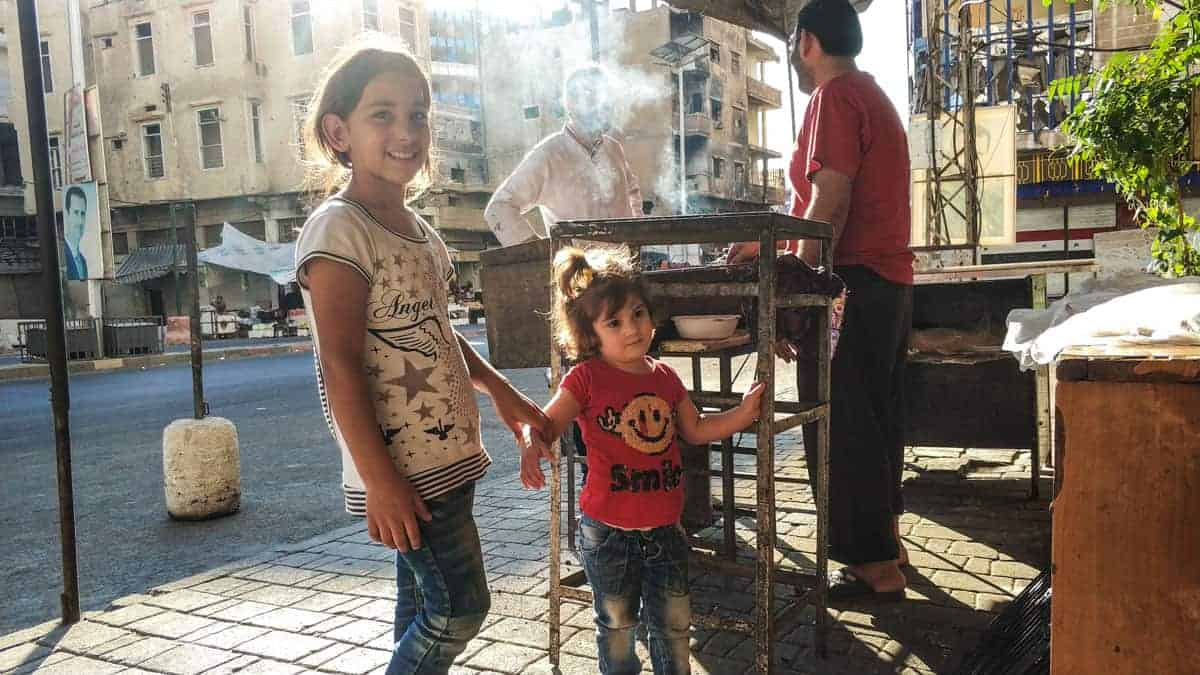 local kids in Syria