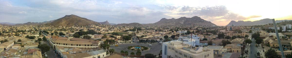 view over Keren in Eritrea