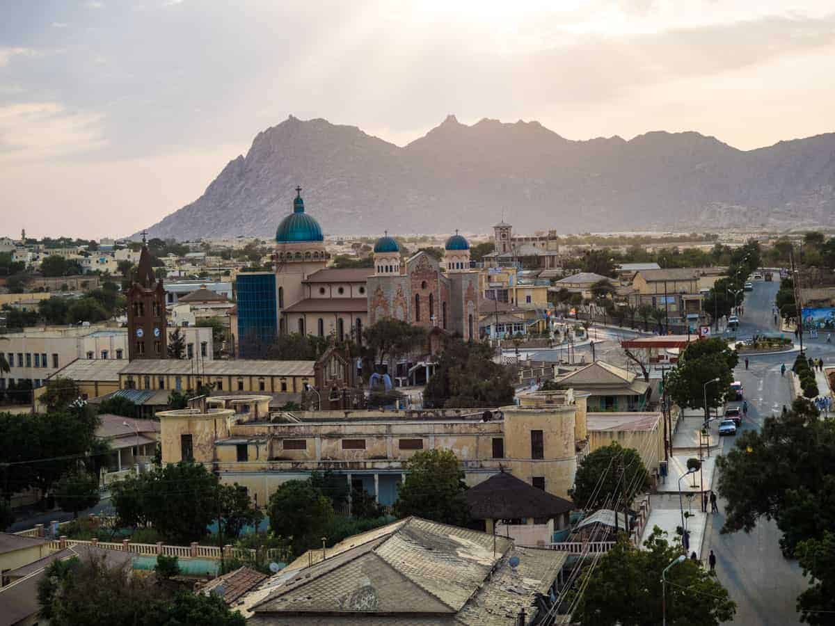 Keren city view in Eritrea