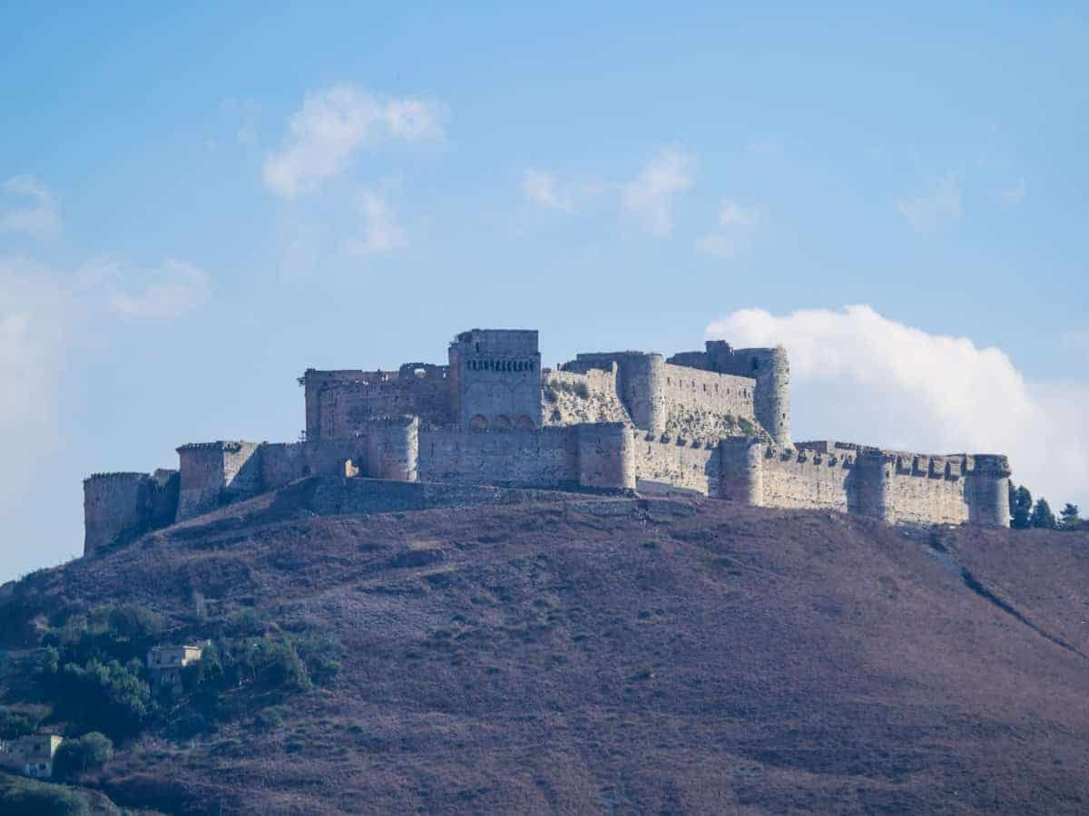 Krak des Chevaliers crusader castle in syria