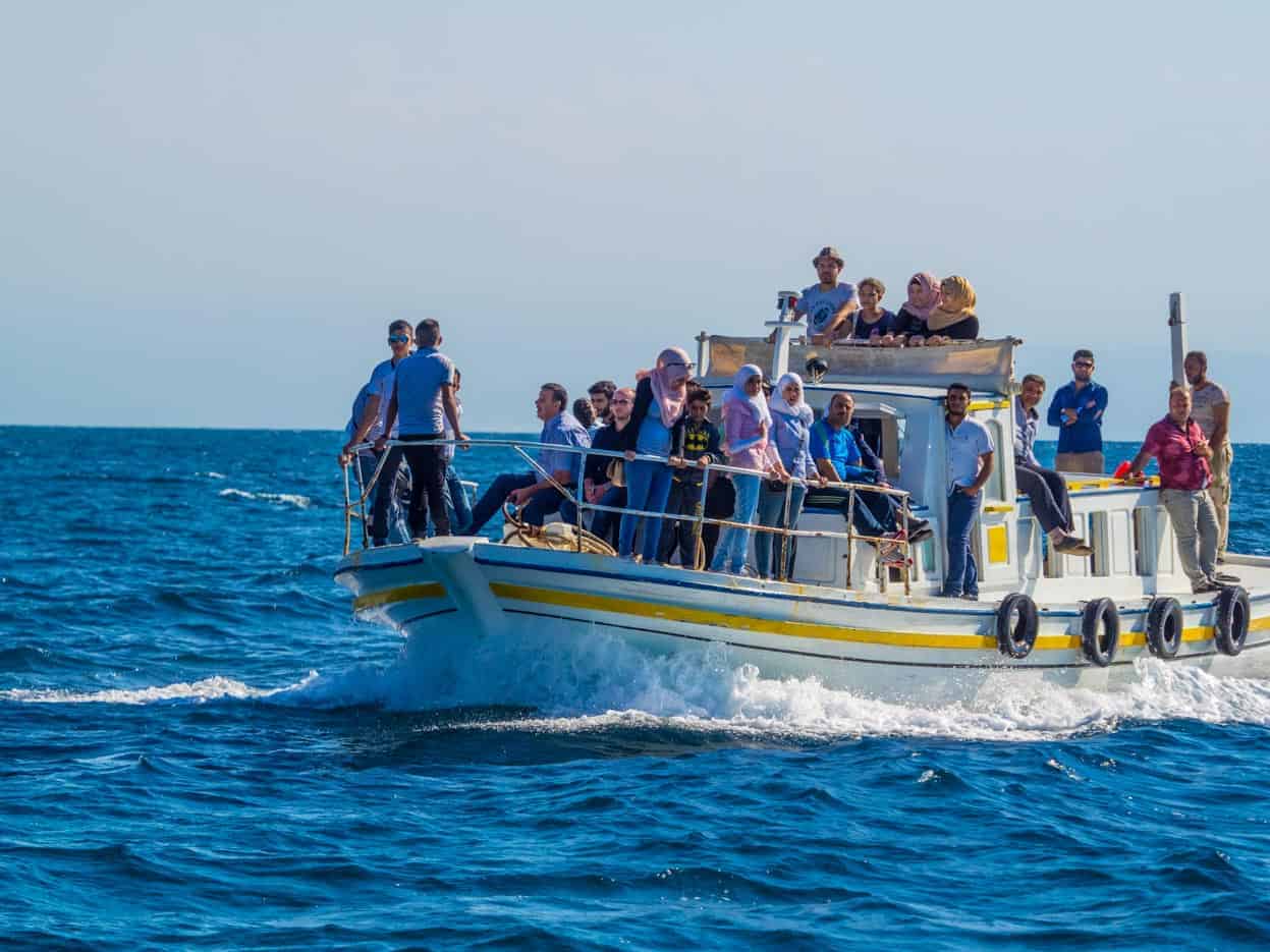 ferry to Arwad island in Syria