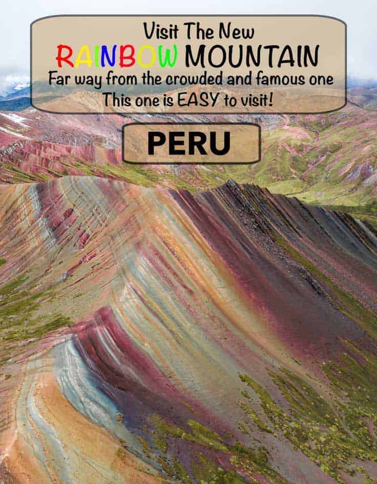 Guide to the new and alternative rainbow mountain in Peru, a easy day trip from the world heritage city of Cusco