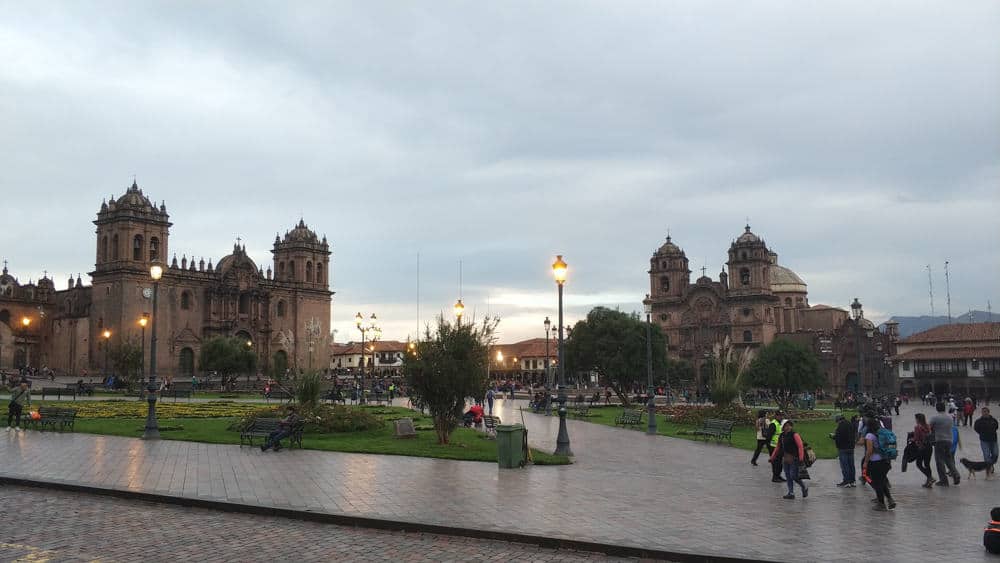 Cusco city square in peRU