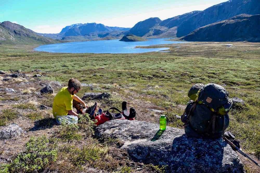 relaxing at the arctic circle trail