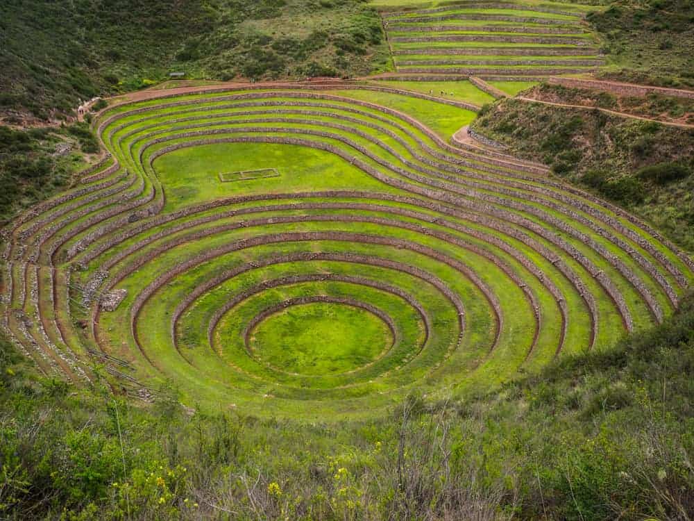 Moraya archaeological site in Peru close to Cusco