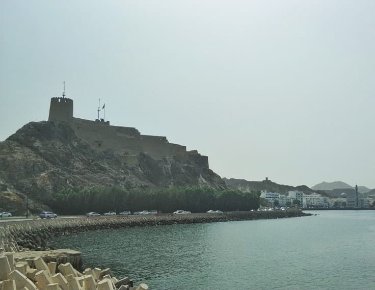Muscat fort in the capital of Oman