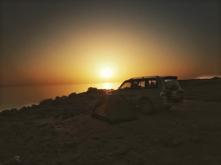 camping in Oman