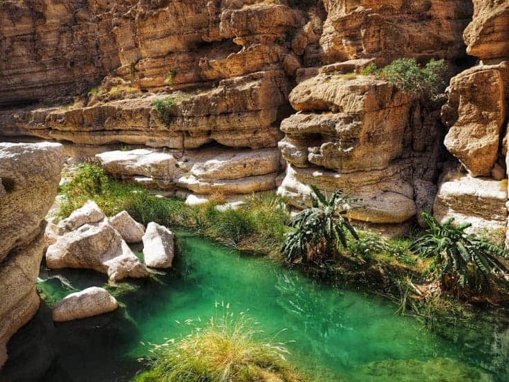 On the way to Wadi Shab in Oman