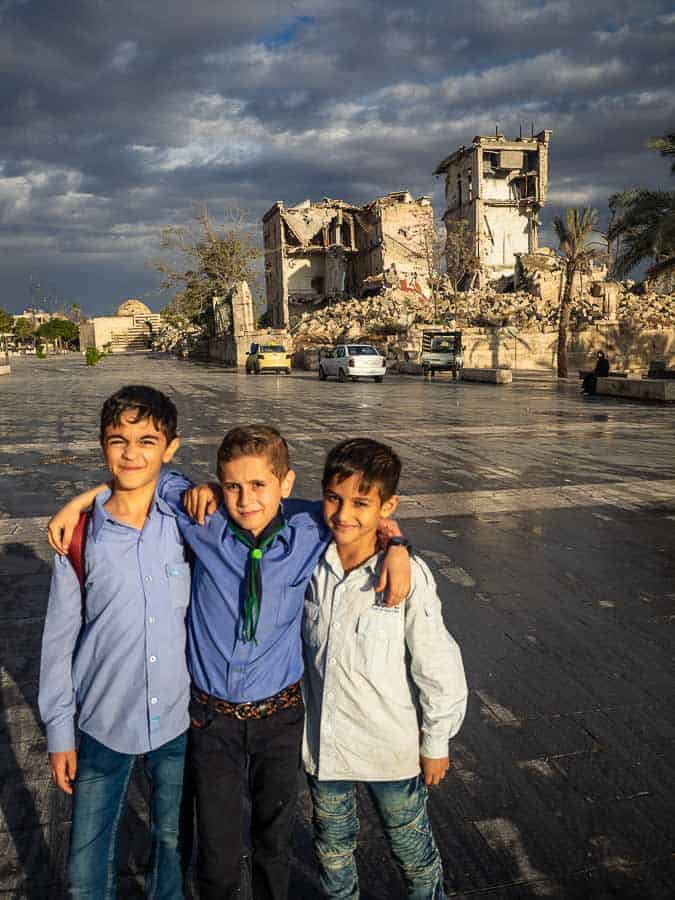 Young Kids in Aleppo Syria