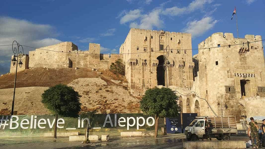 Aleppo citadel in Syria