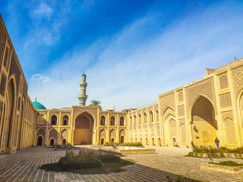 The courtyard of Mustansiriya Madrasah the oldest school in the world, in Baghdad