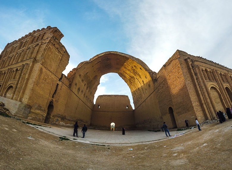 the ruins of the ancient city of Ctesiphon in iRAQ