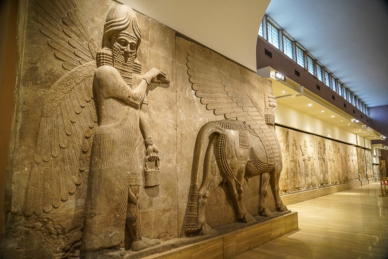 The Assyrian Hall at the National Museum of Iraq.