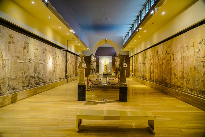 The Assyrian Hall at the National Museum of Iraq.