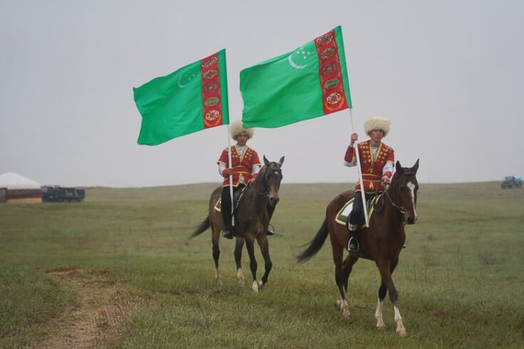 Turkmenistan are extremeley proud of thier Akhal-Teke hourses