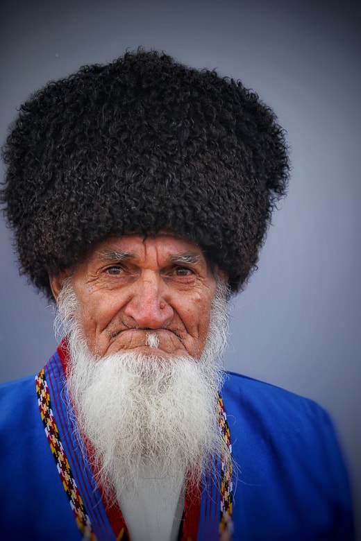 only old men are allowed to have a beard in Turkmenistan