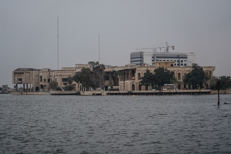 Saddam hussein palace in Basra in south Iraq