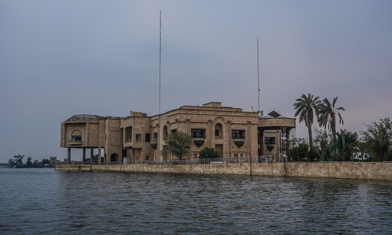 Saddam Hussein´s old palace has now been turned into Basra Museum in south Iraq