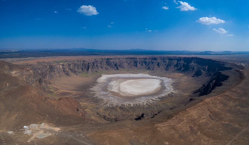 Al Wahbah Crater In Saudi Arabia.