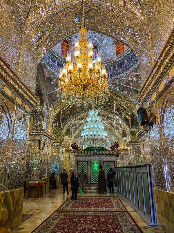 Inside the Sayyed Alaeddin Hossein Shrine