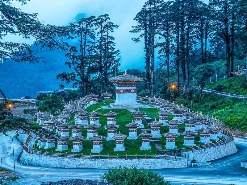 Dochula Pass in Bhutan