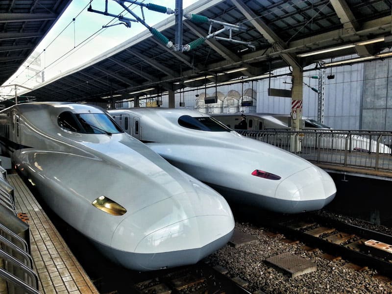 Taking the fast train in Japan, the Shinkansen can break your budget.