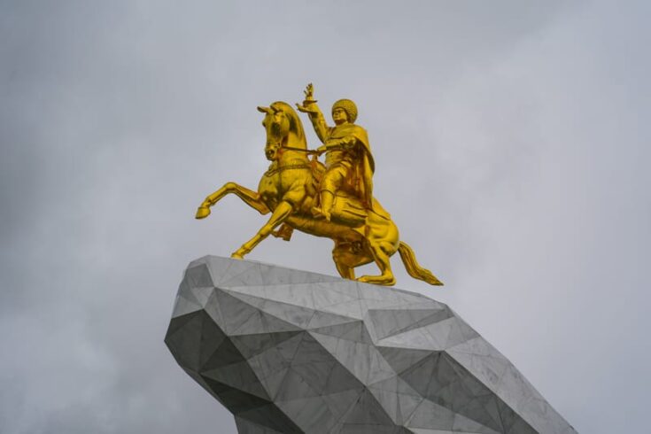 Horse statue in Ashgabat