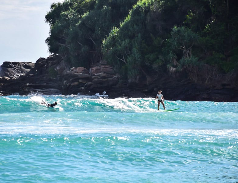Surfing is the main thing to do in Hiriketiya Sri Lanka