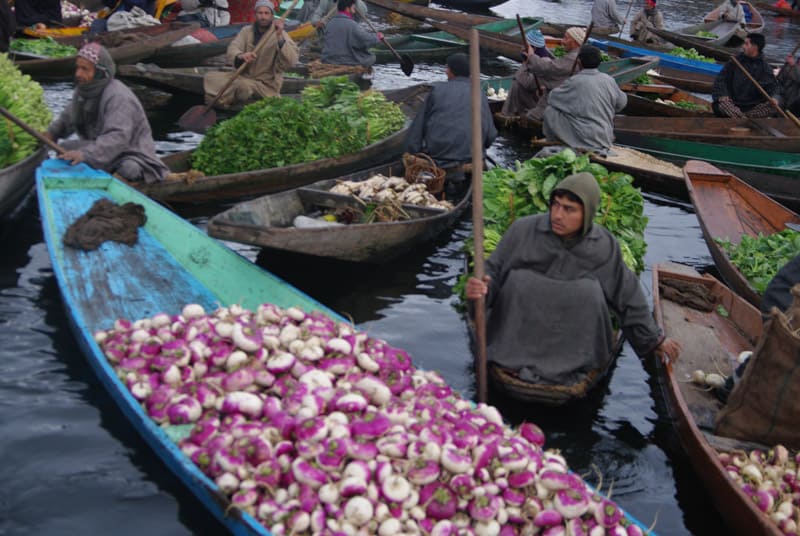 floating market Srinagar
