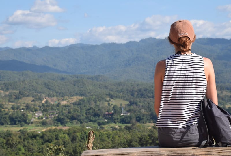 enjoying the view over pai